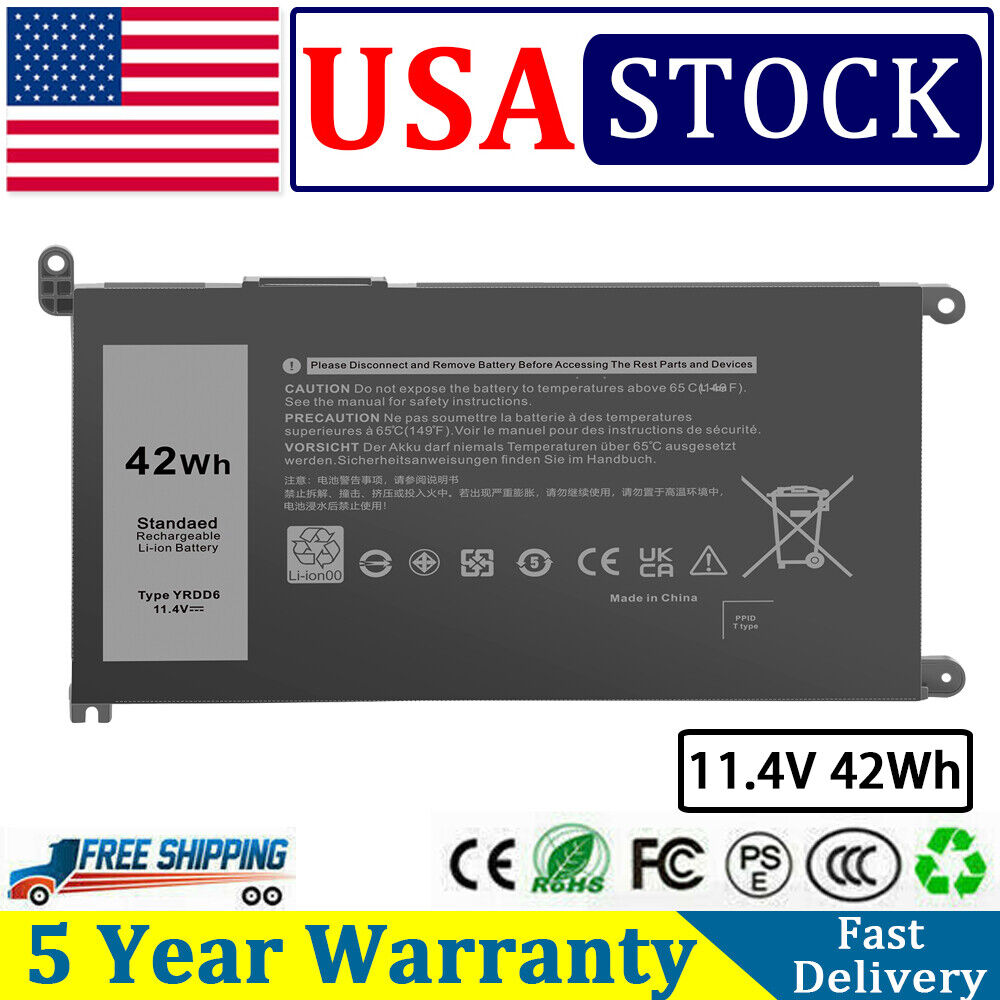 ✅YRDD6 Battery for Dell Inspiron 3582 3593 3793 5493 5585 5593 5480 5590 5594 PC