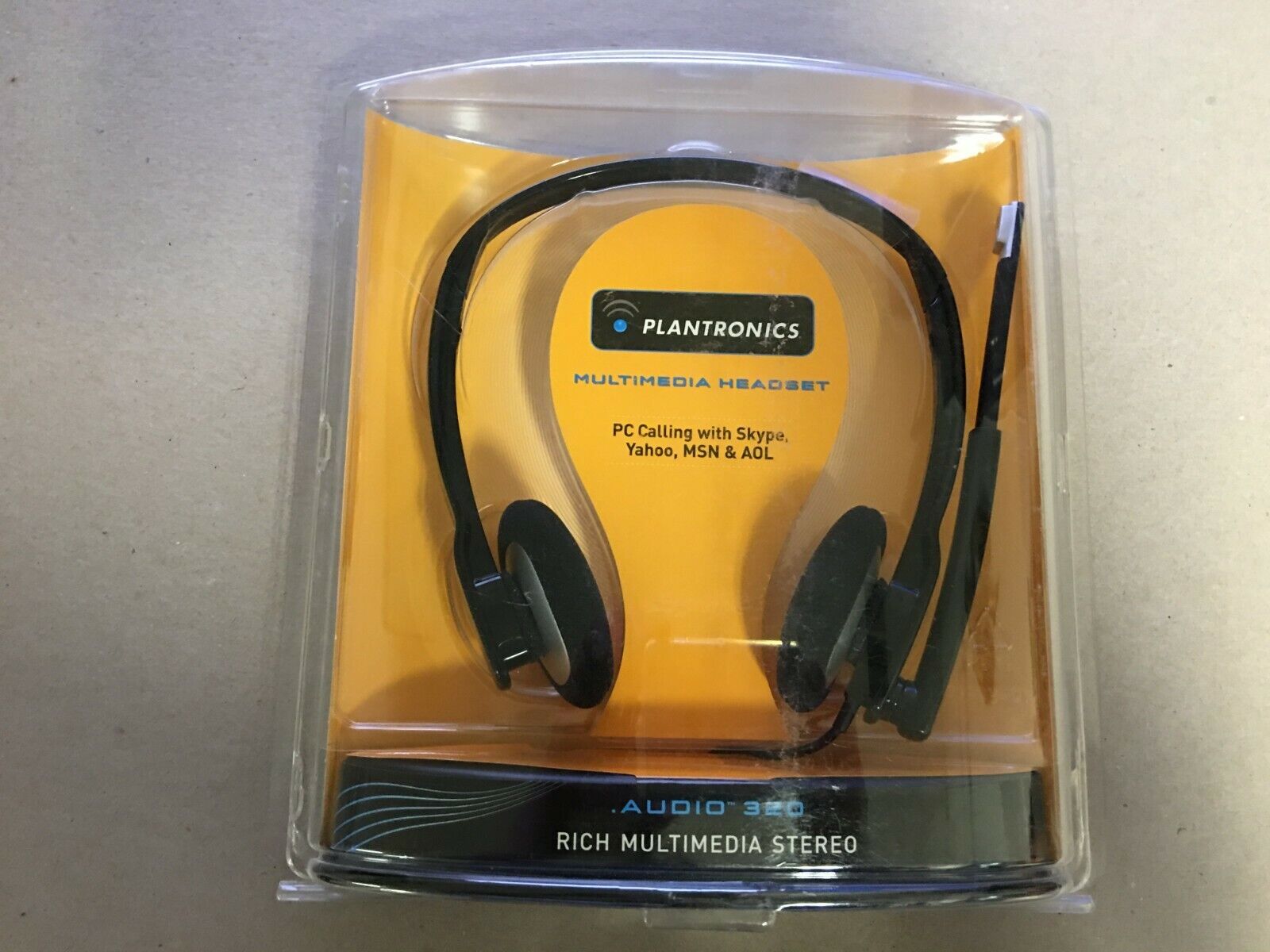Plantronics Audio 320 Pc Calling Rich Multimedia Stereo Headset New