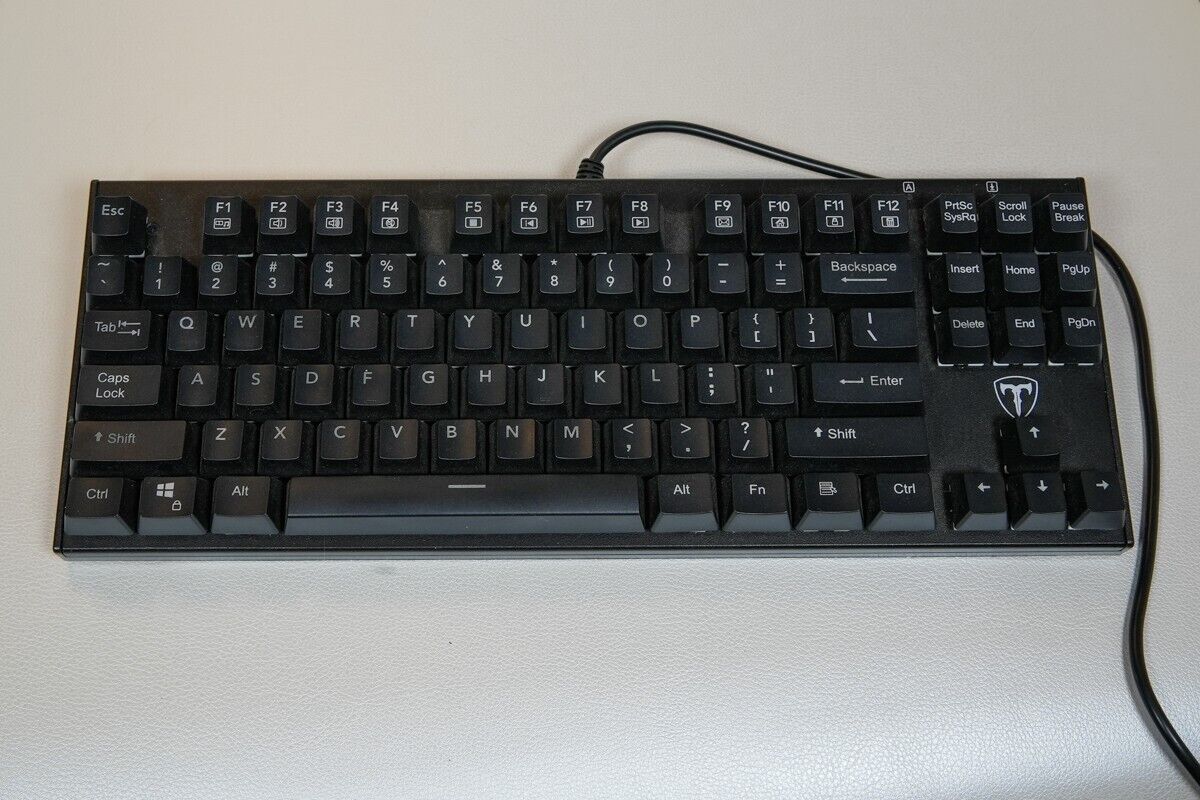 ET Tech I-500 Mechanical Gaming Keyboard in Black, USB, Used & Working