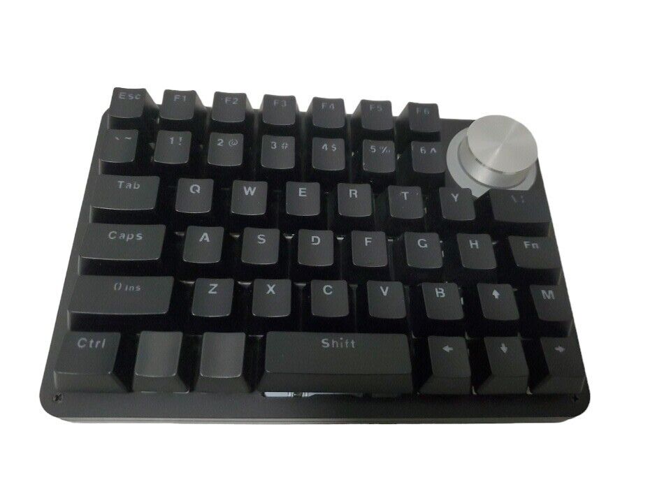 One Handed Mechanical Gaming Keyboard w/ 24 Macro Keys, 45-key Fully Programmabl