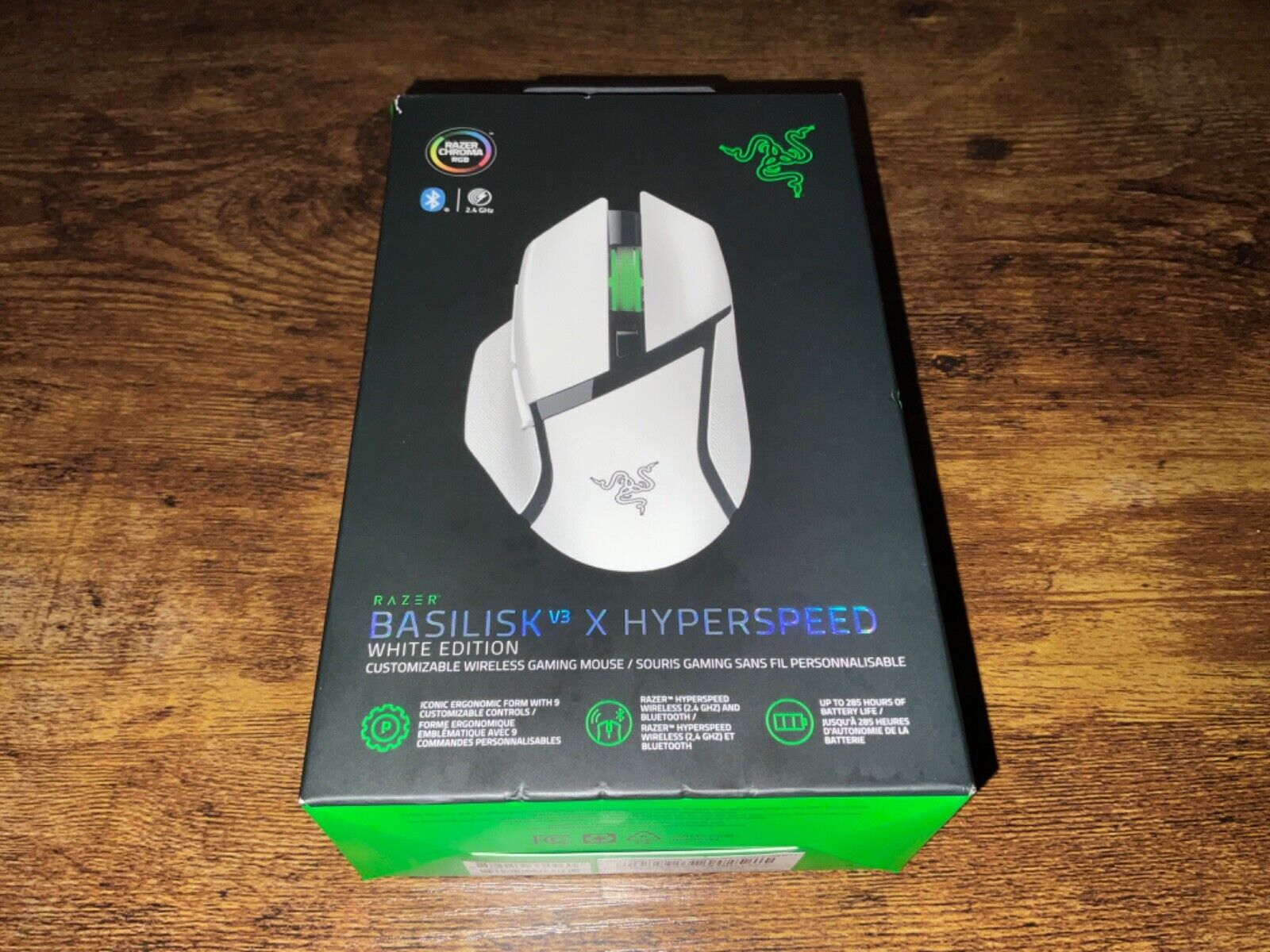 Razer Basilisk V3 X HyperSpeed Wireless Gaming Mouse - White - Brand New
