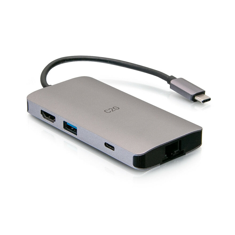 USB-C® 8-in-1 Mini Dock w/ HDMI®, 3x USB-A, Ethernet, SD Card Reader 