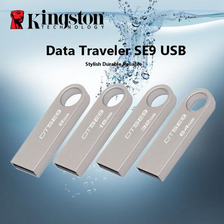 Kingston DTSE9 USB 2.0 Flash Drive Memory Stick 8GB 16GB 32GB 64GB 128GB 256GB
