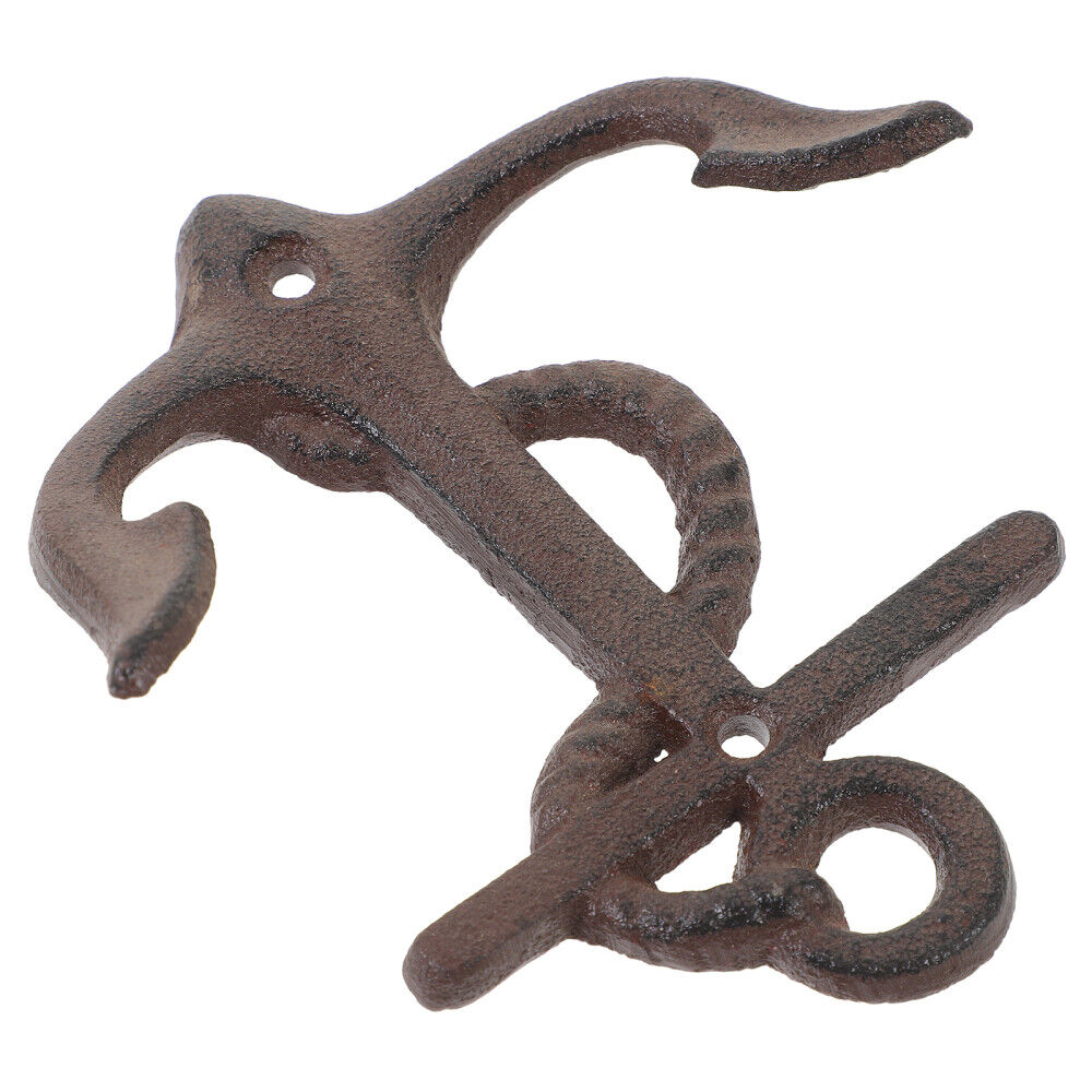 Wall Hooks Heavy Duty Decorative Anchor Coffee Color Mounted Vintage