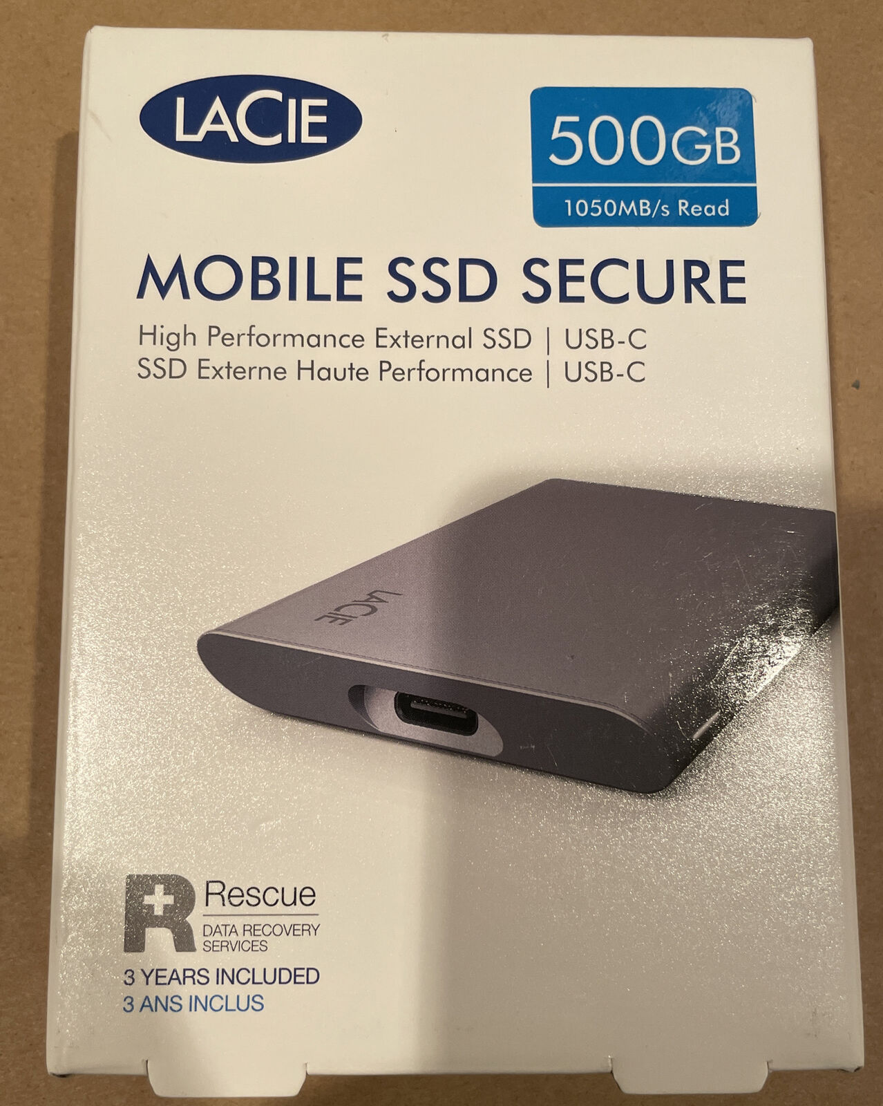 LaCie Mobile SSD 500GB High Performance External SSD NEW SEALED