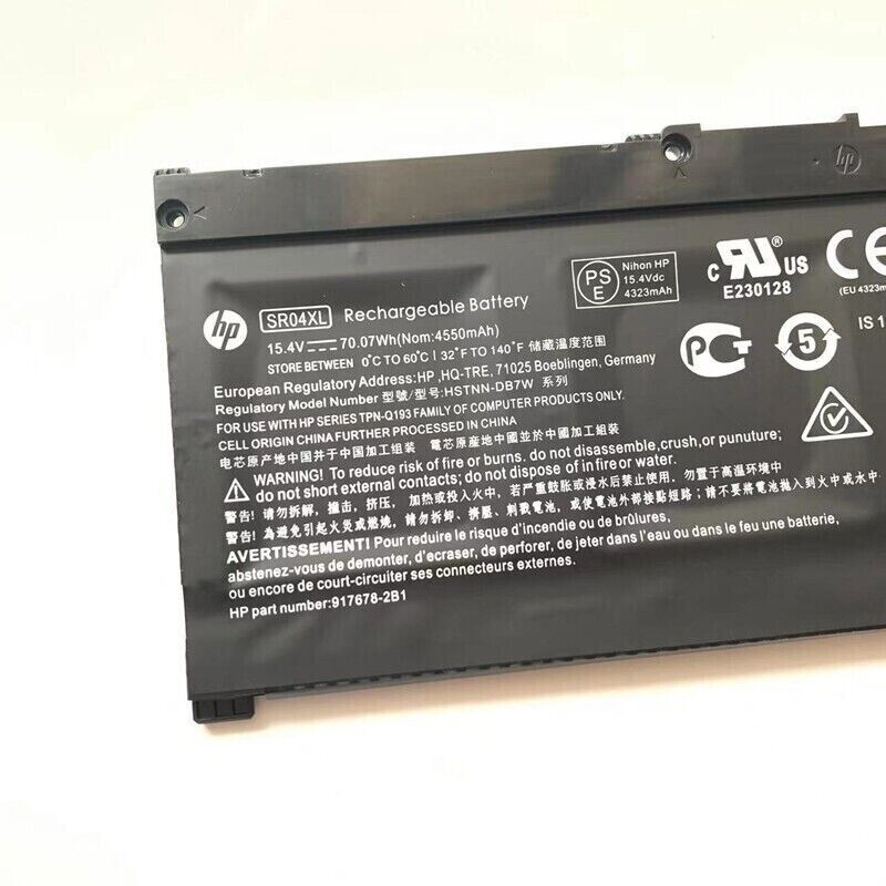 70.07WH Genuine  SR04XL Battery For HP Envy X360 15-cn0000 917724-855 HSTNN-DB7W