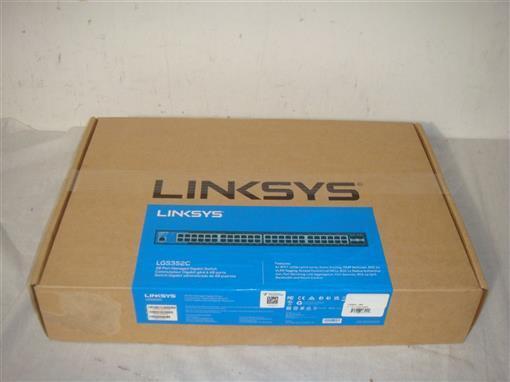 LINKSYS LGS352C 48 PORT MANAGED GIGABIT SWITCH with 4 10G SFP+ Uplinks