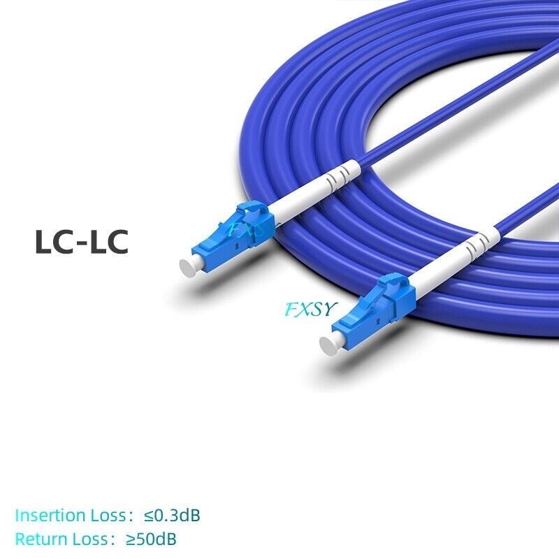 20m 25m 30m 50m 100m LC to LC SC FC ST UPC Single Mode Fiber Optic Patch Cord 
