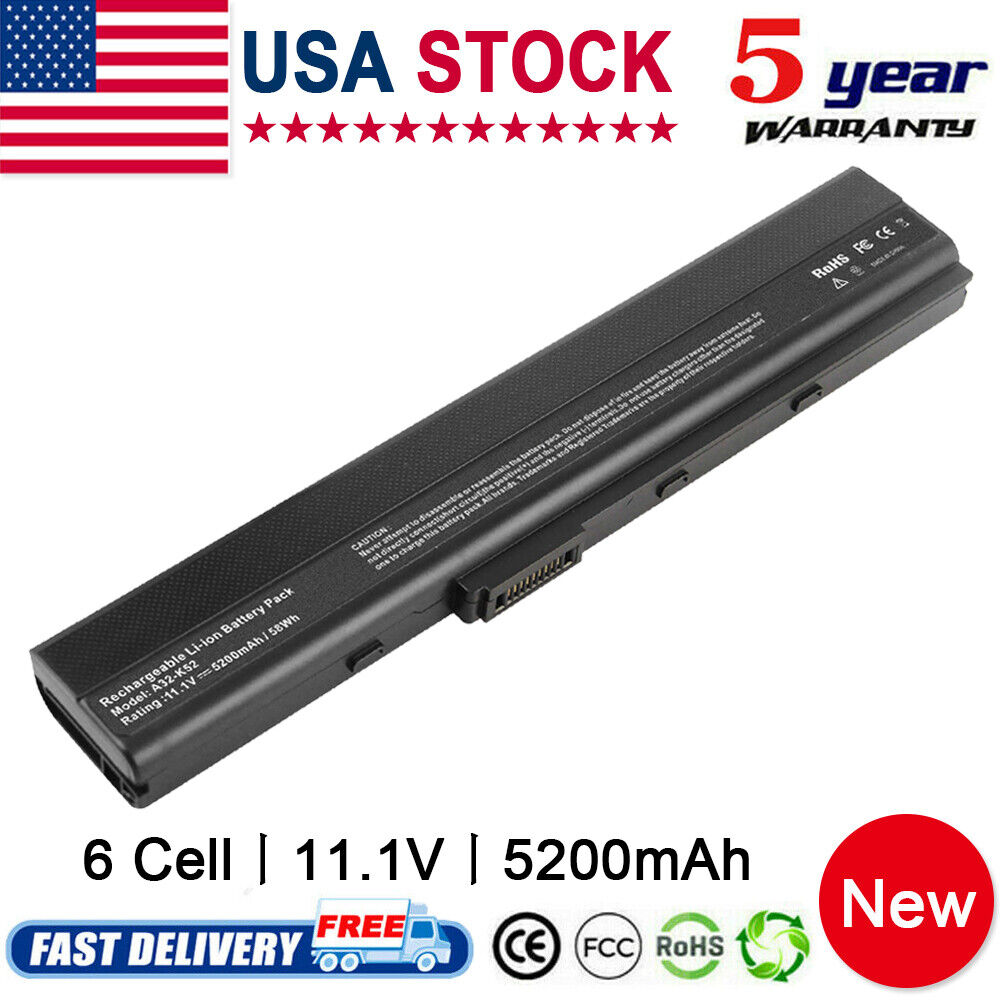 A32-K52 Laptop Battery Replacement for ASUS A52F A52J K52F X52N X52J X52F K5