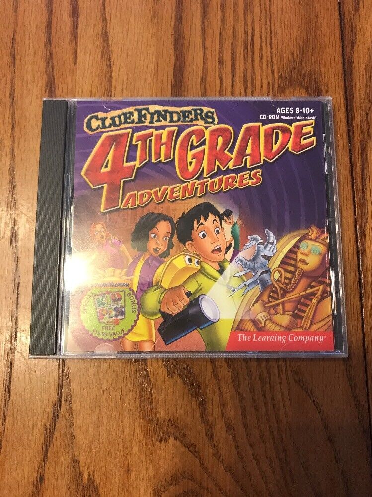 Cluefinders 4th Grade Adventures, Learning Company PC CD Rom-Ships N 24h