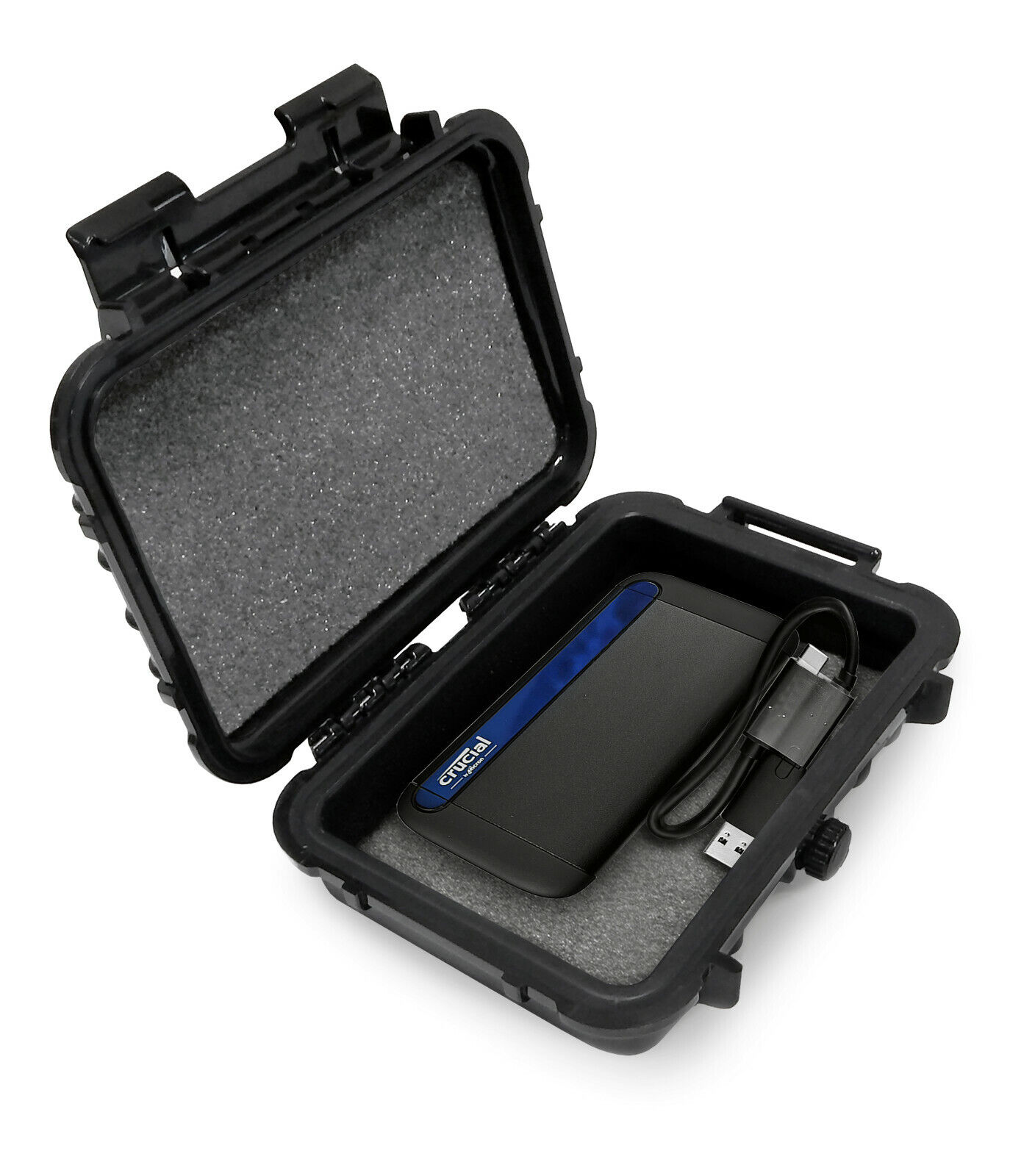 Waterproof Case fits Crucial 1TB 500GB X8 Portabl SSD and Accessories, Case Only