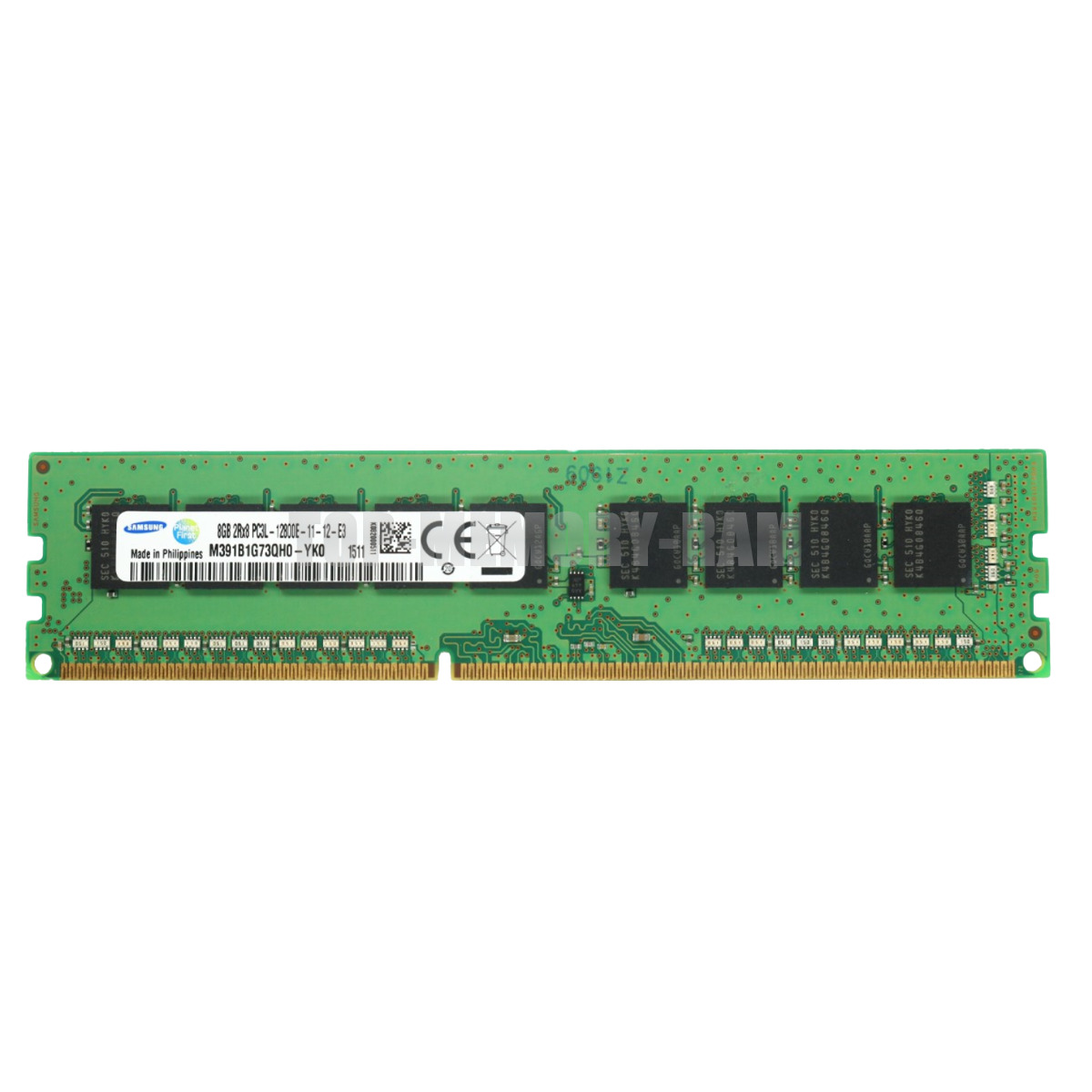 Samsung 8GB DDR3 1600 PC3L 12800E 2Rx8 ECC UDIMM Memory RAM M391B1G73QH0-YK0