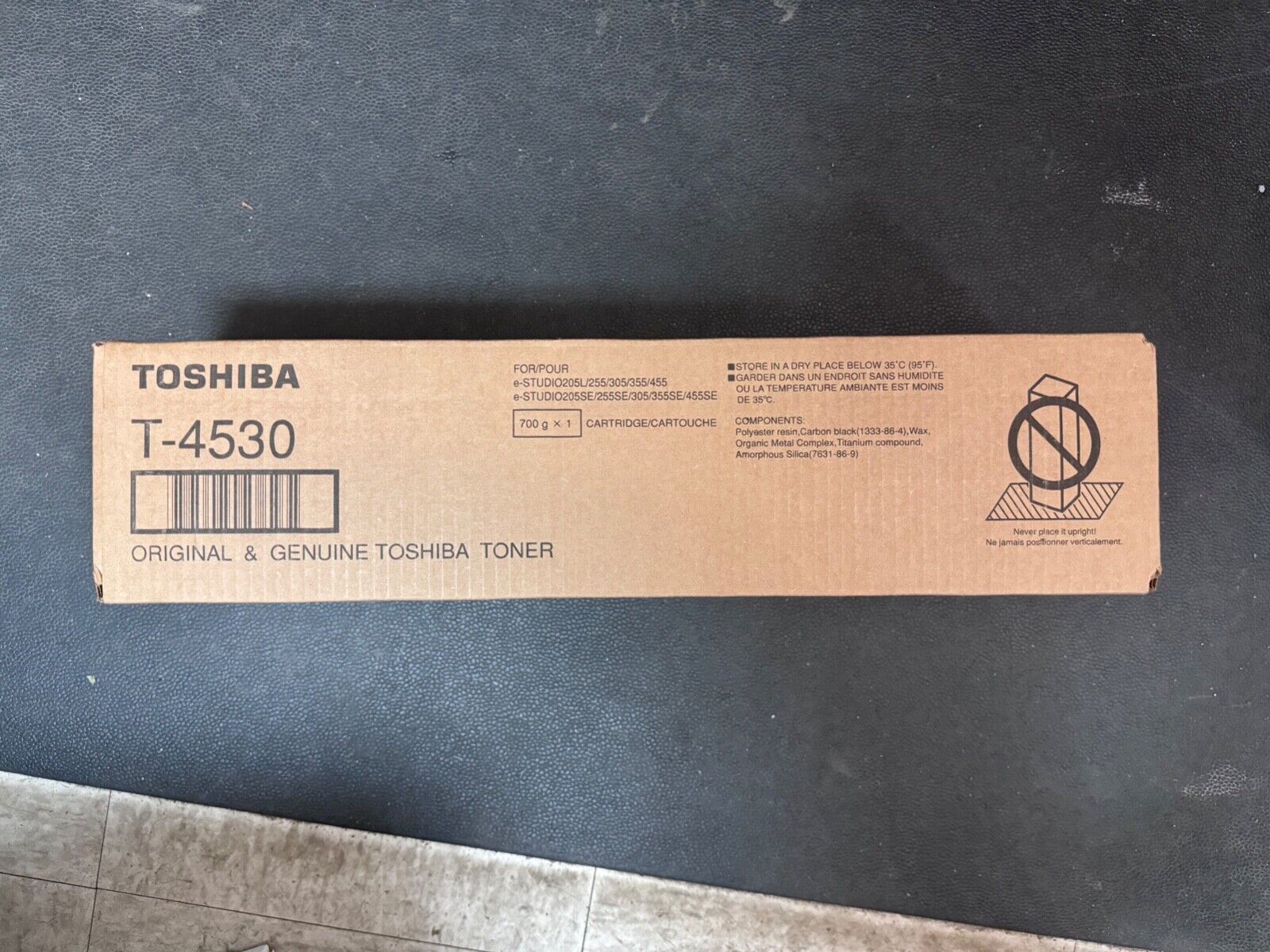 Genuine Toshiba T-4530 Toner Cartridge For e-Studio 205L/255/305/355/455 New OEM