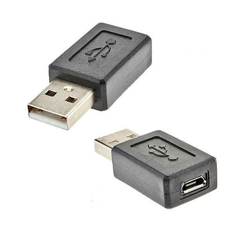 2x Firm USB 2.0 A Male to Micro USB B Female M/F Adapter Converter Connector_ff