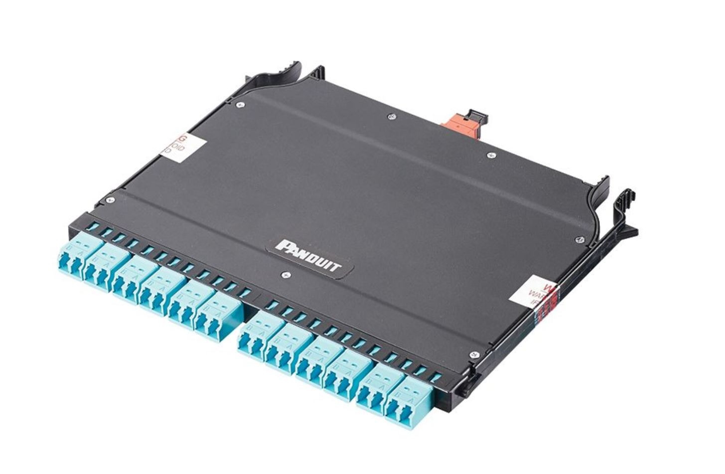 PANDUIT HD Flex Cassette OM4 12-Port Duplex LC to (1) 24-fiber MPO FHCXO-24F-10A