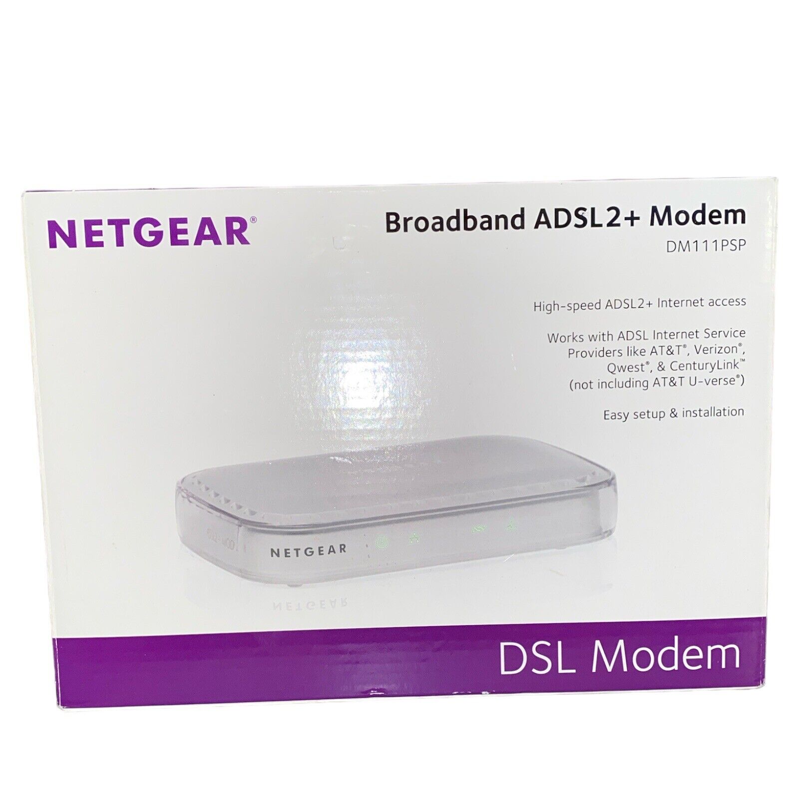 Netgear Broadband DM111PSP-100NAS Wired Single Ethernet Port ADSL2 Plus Modem