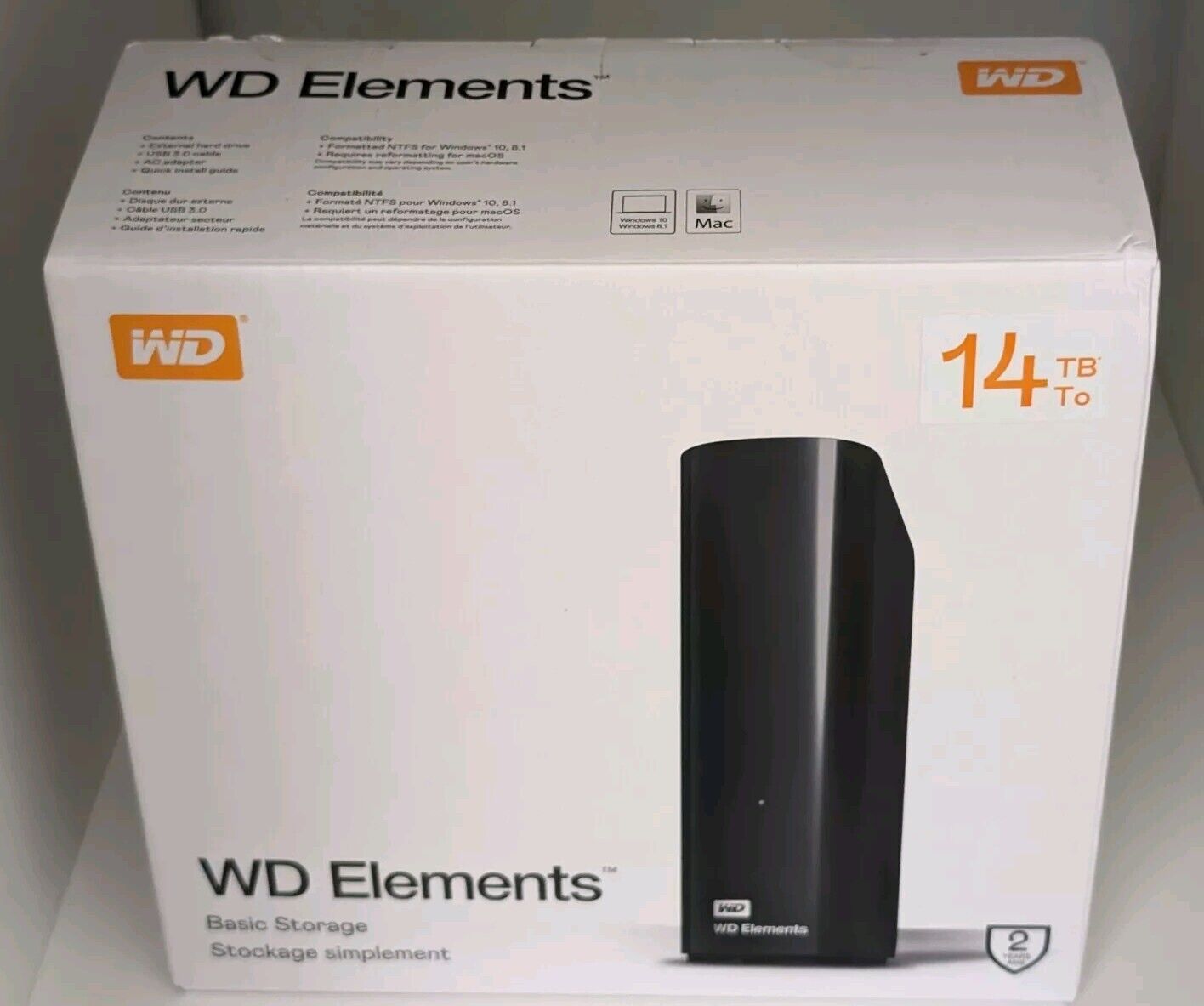 Western Digital 14TB WDBWLG0140HBKNESN Black External Drive