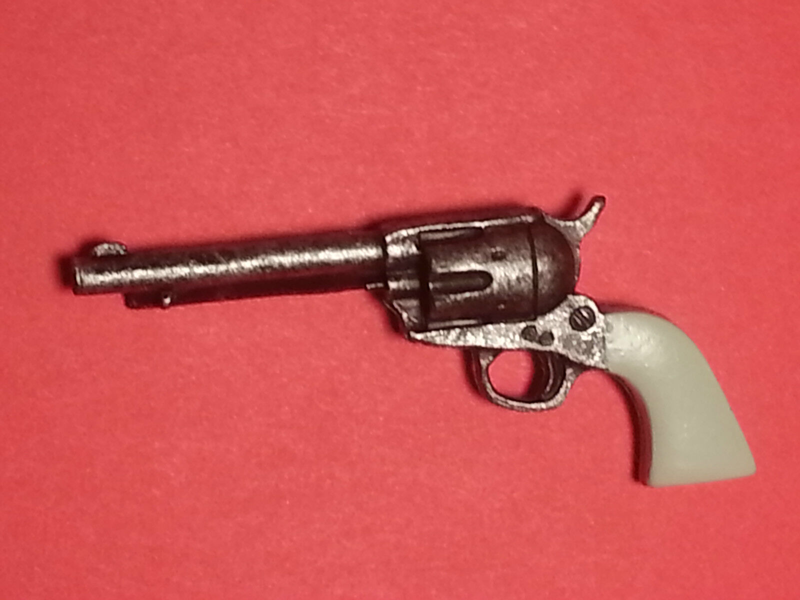 Miniature revolver fit 1:6 scale 12in figure Cowboy six shooter Old West toy gun