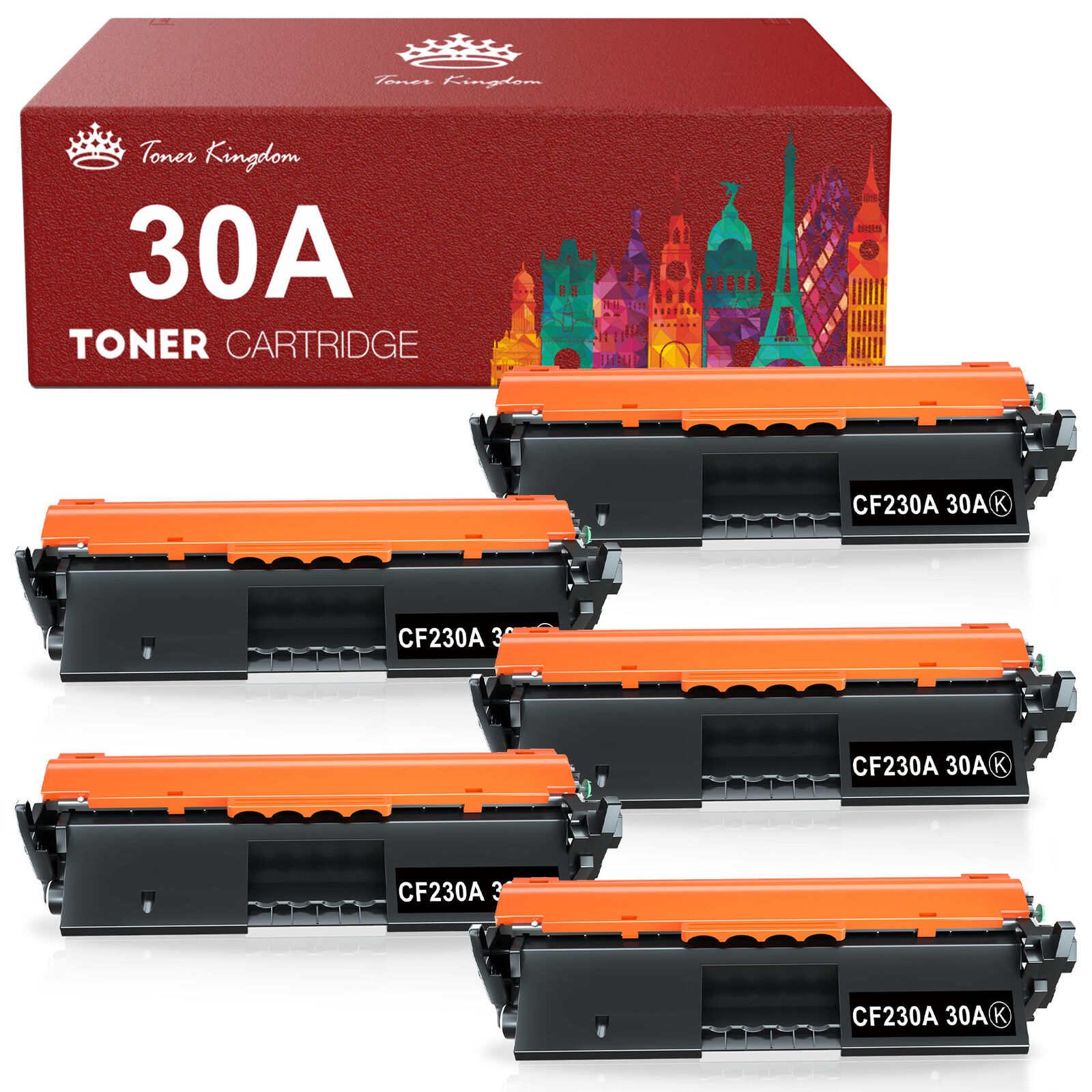 5 Pack Toner Cartridge CF230A For HP LaserJet pro MFP M227fdn M227fdw M227sdn