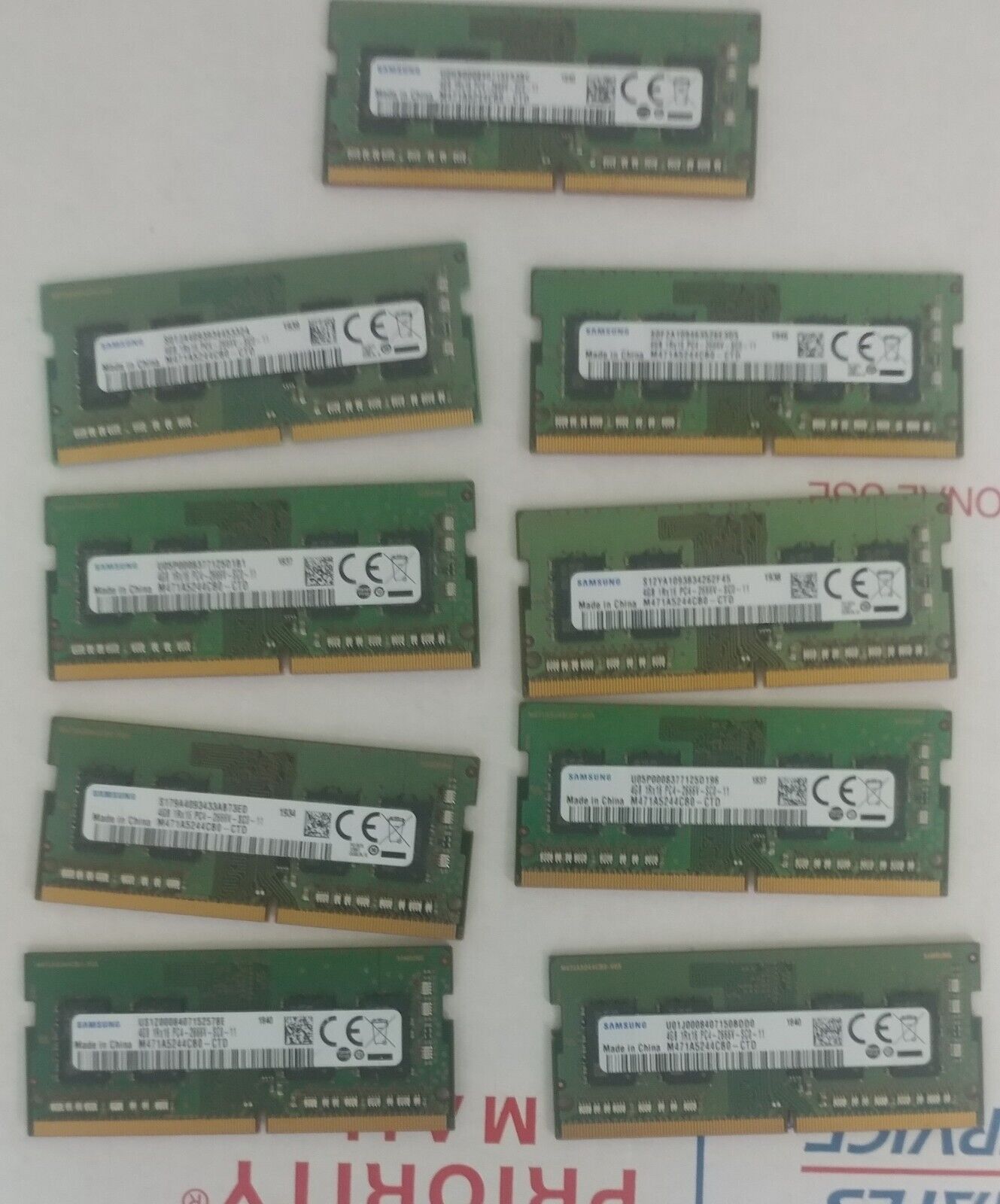 36GB (9x4GB) pc4-2666v 1RX16 SAMSUNG laptop ram