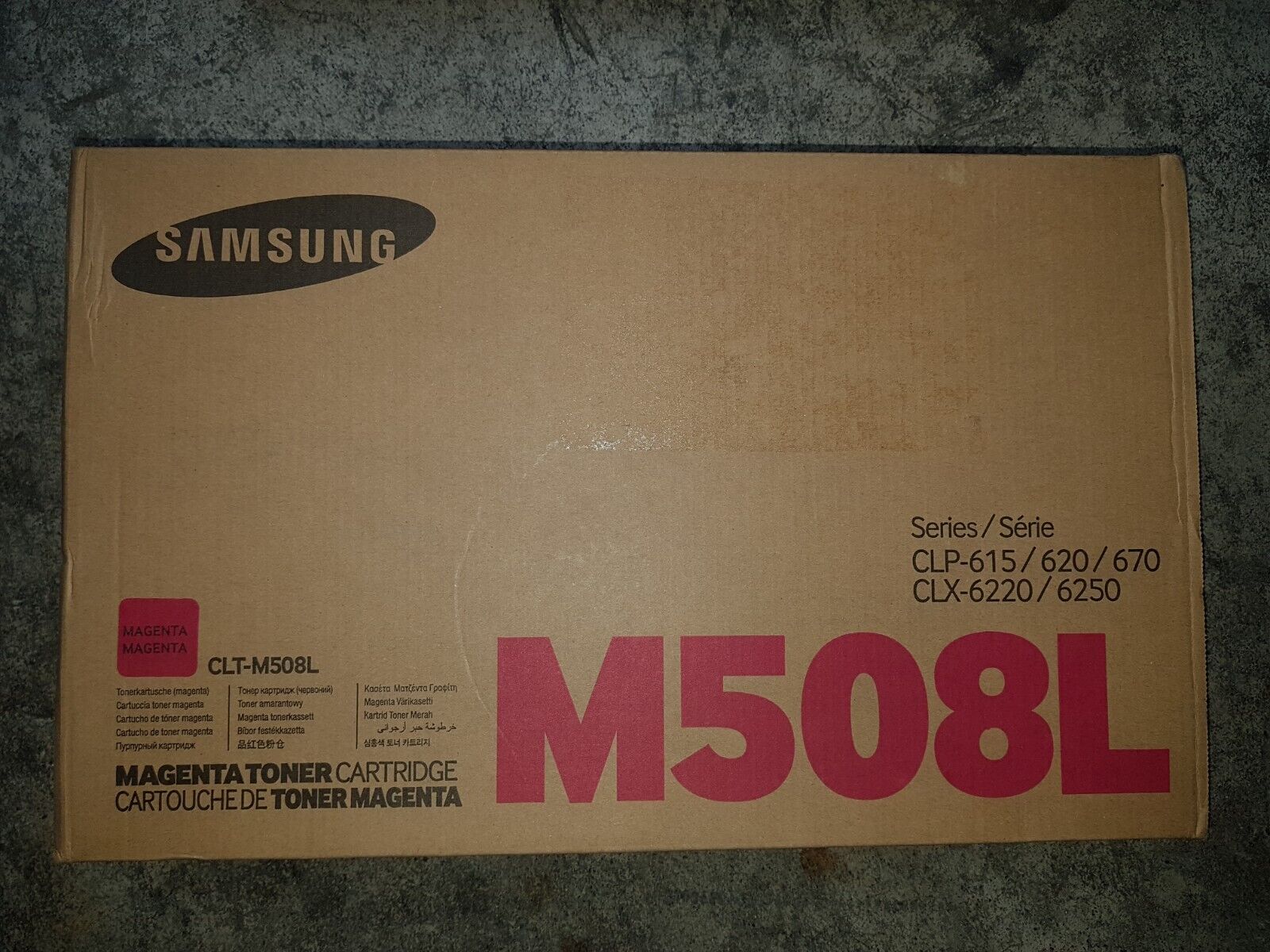 Genuine Samsung CLTM508L Magenta Toner Cartridge CLP-615/620/670 CLX-6220 BNIB