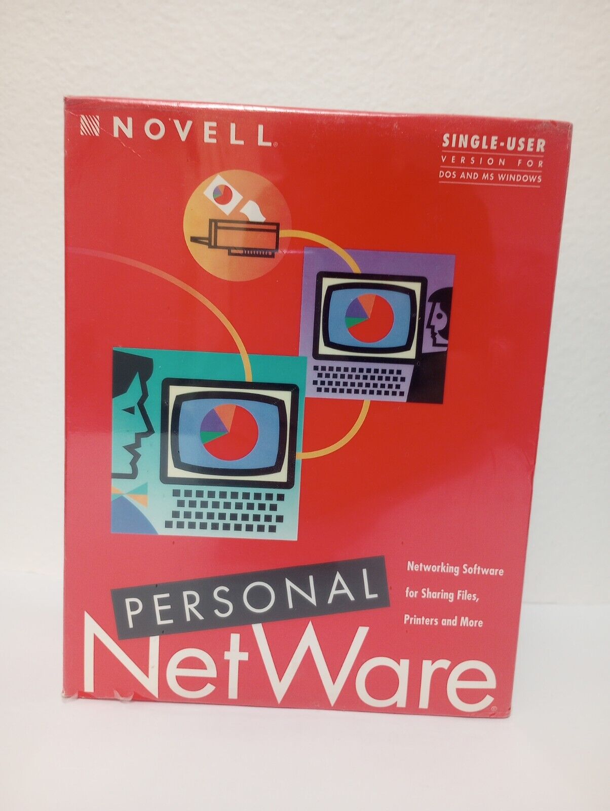 Novell Personal NetWare Networking Software For Sharing Files, Printers And More