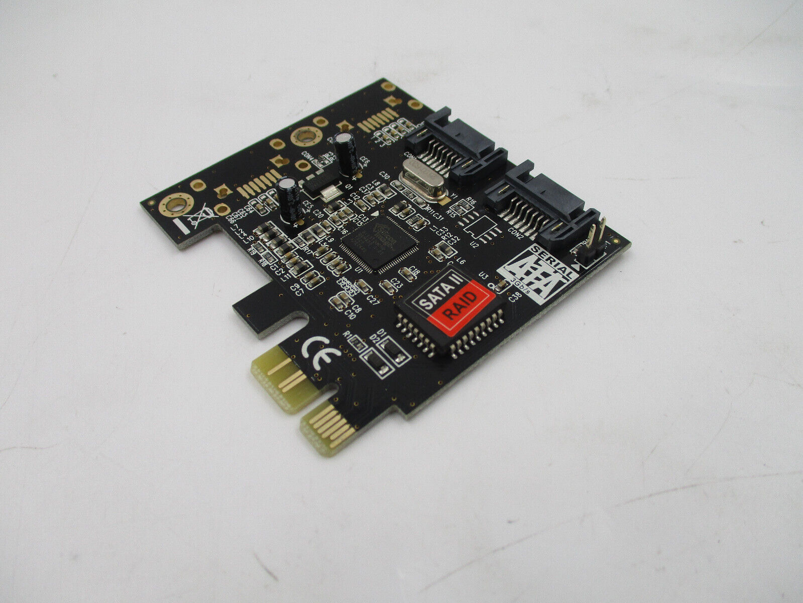 SYBA 2 Port SATA II PCI-Express 1.0 x1 Card P/N: SD-LP-PEX2IR Tested Working