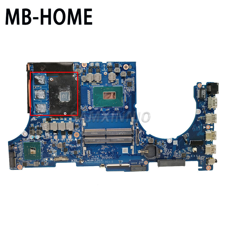 FX504GM DABKLIMBAC0 Motherboard For ASUS FX504G FX504GM I7-8750H GTX1060/V3G