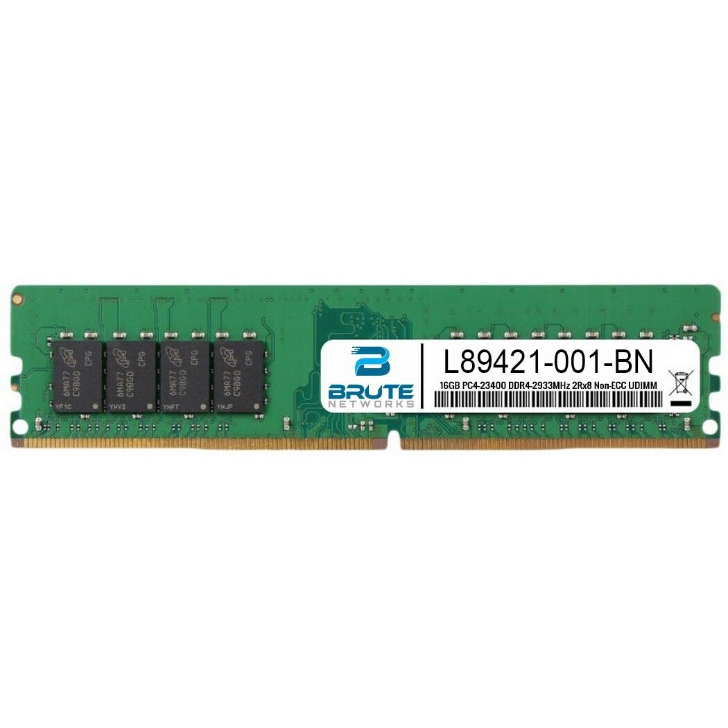 L89421-001 - HP Compatible 16GB DDR4-2933MHz 2Rx8 Non-ECC UDIMM