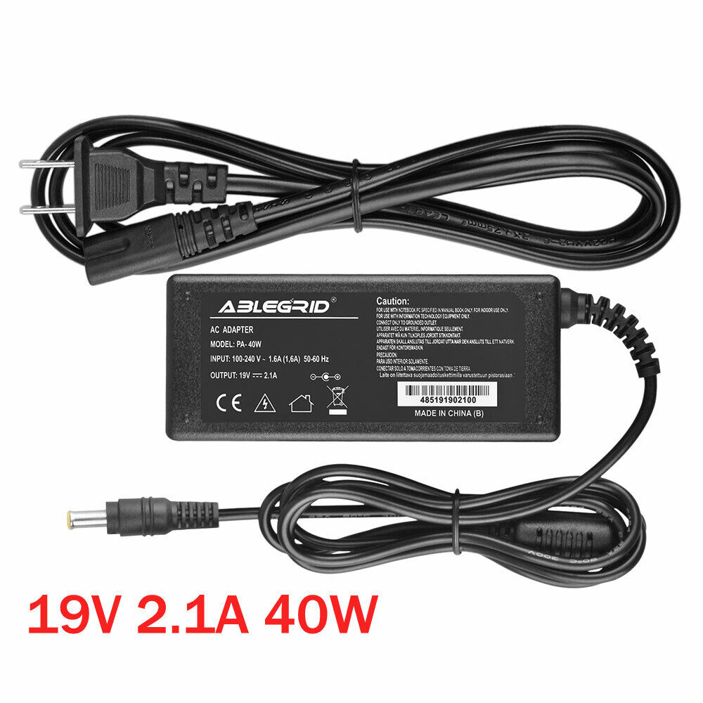 19V 2.1A 40W AC Power Supply Cord AC-DC Adapter Charger for Samsung Mini Netbook