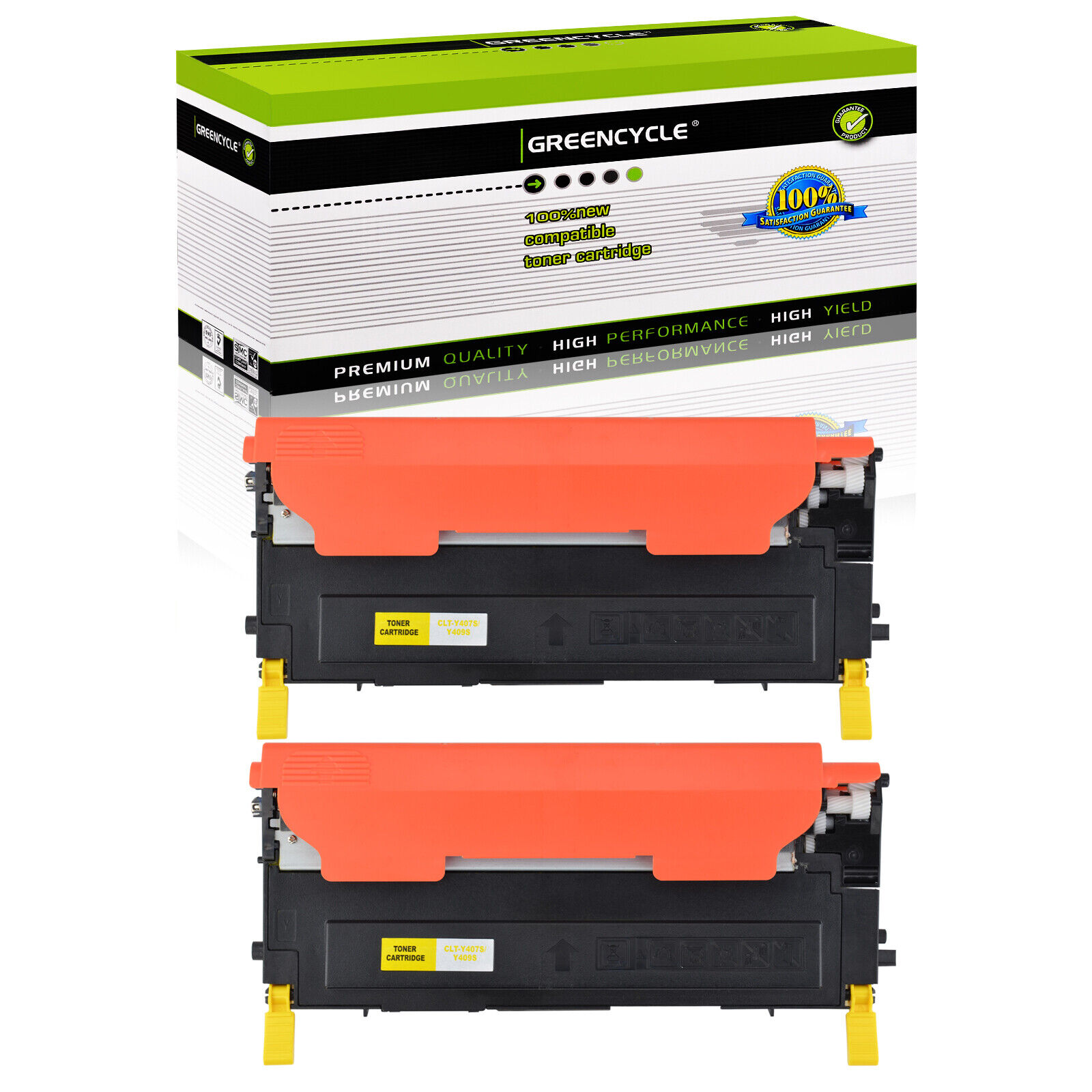 2PK Yellow CLT-409S TONER Fit For Samsung Color CLP-315W CLX-3175FW CLP-310 310n
