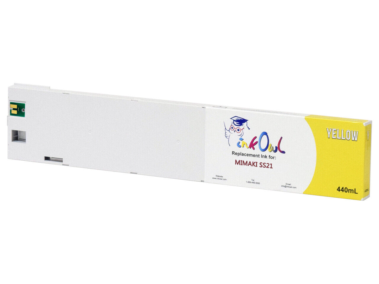 440ml InkOwl YELLOW Compatible Cartridge to replace Mimaki SS21 (SPC-0501Y)