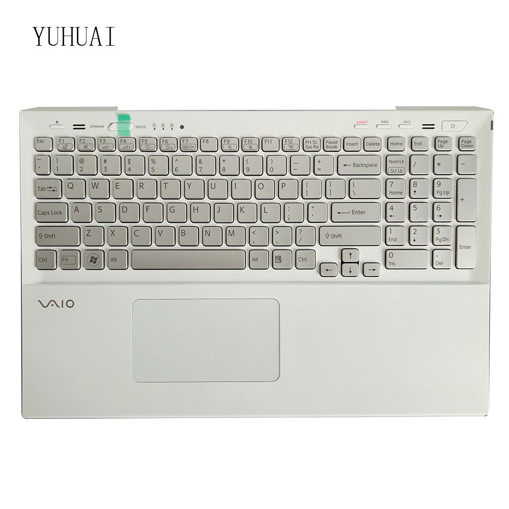 For Sony VAIO SVS151B11L SVS151C1GL SVS151G1GL US With backlight keyboard Silver