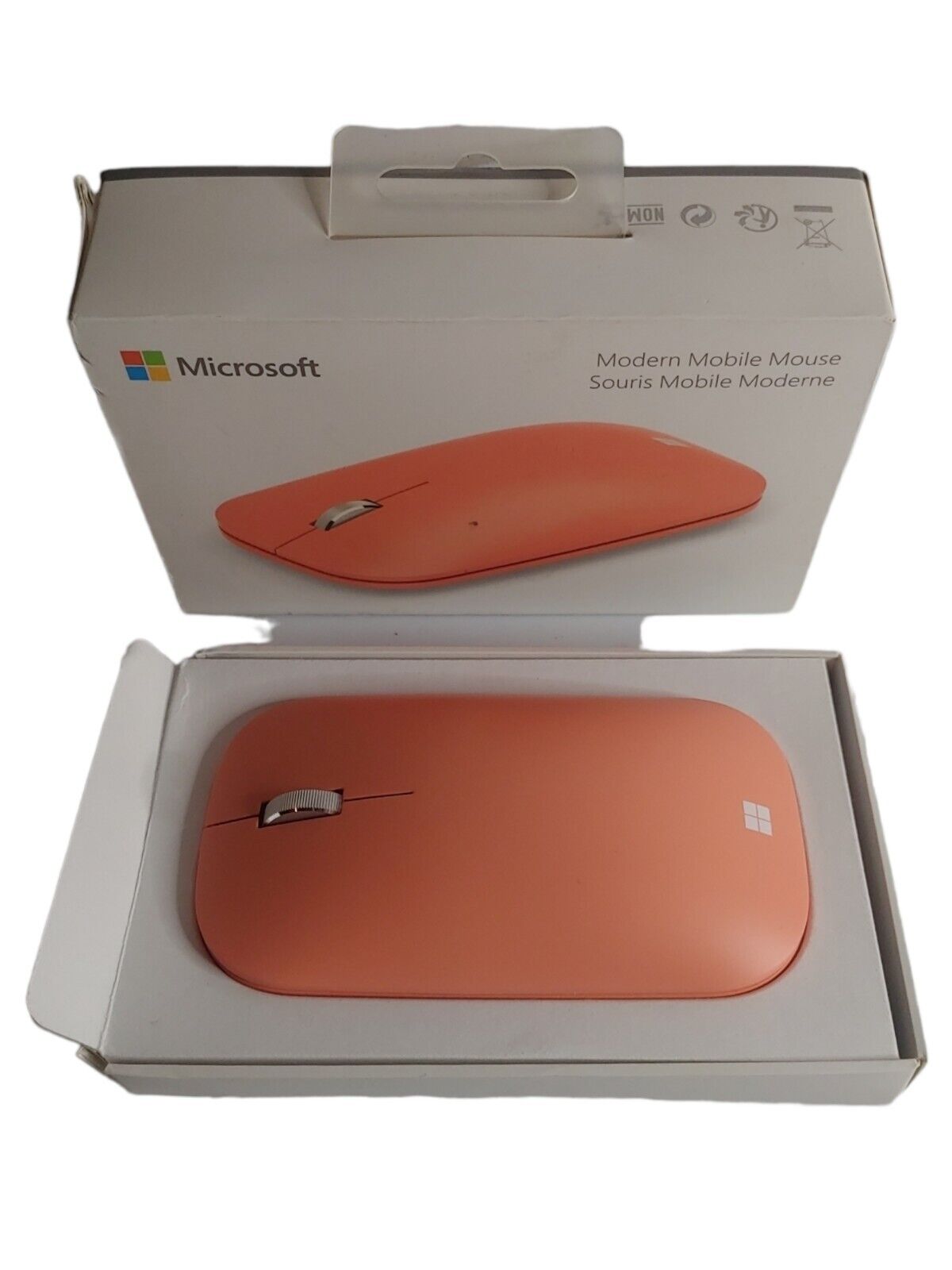 Microsoft Modern Mobile Mouse Peach - Bluetooth Connectivity - X-Y resolution ad
