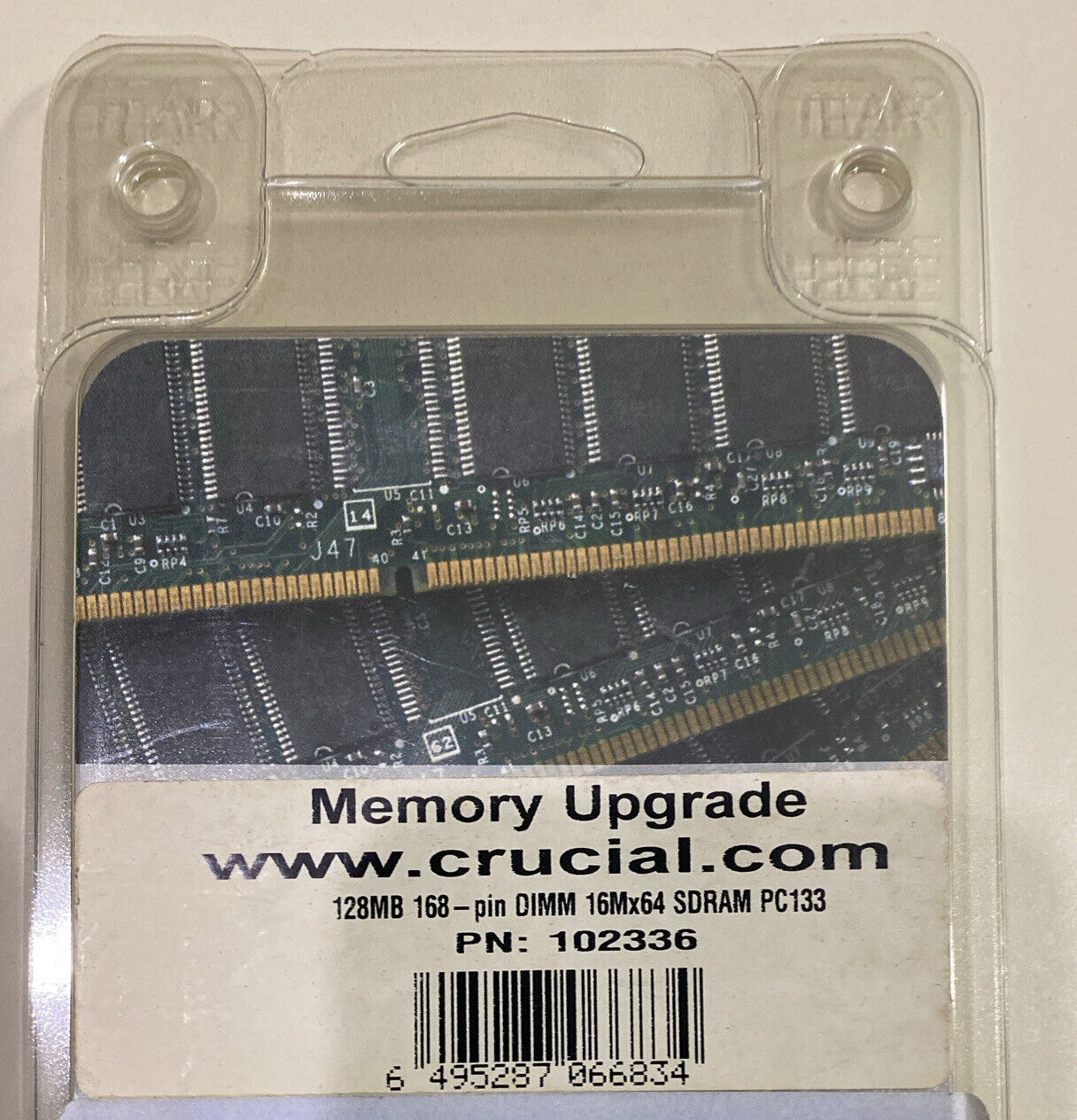 CRUCIAL 102336 128Mb 168 Pin DIMM 16x64 SDRAM PC133