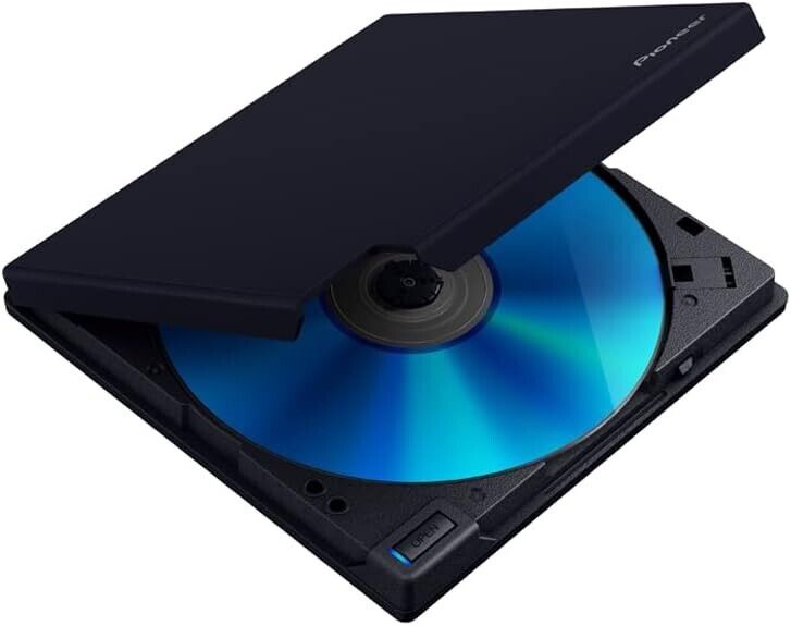 PIONEER External Blu-ray Drive BDR-XD08B USB 3.2 Gen1 (USB Type-C) / 2.0 Slim...