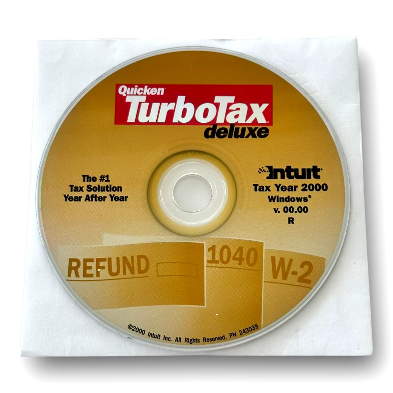Quicken TurboTax Deluxe Tax Year 2000 for Windows Refund 1040 W-2