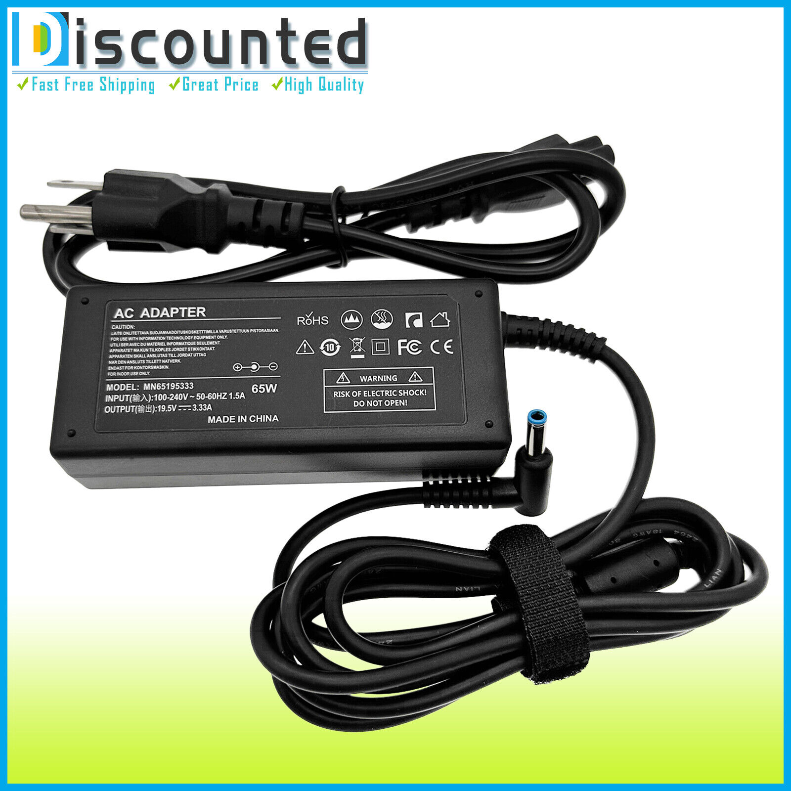 AC Adapter Charger Power Cord For HP 17-by0053od 17-by0054cl Laptop PC Series