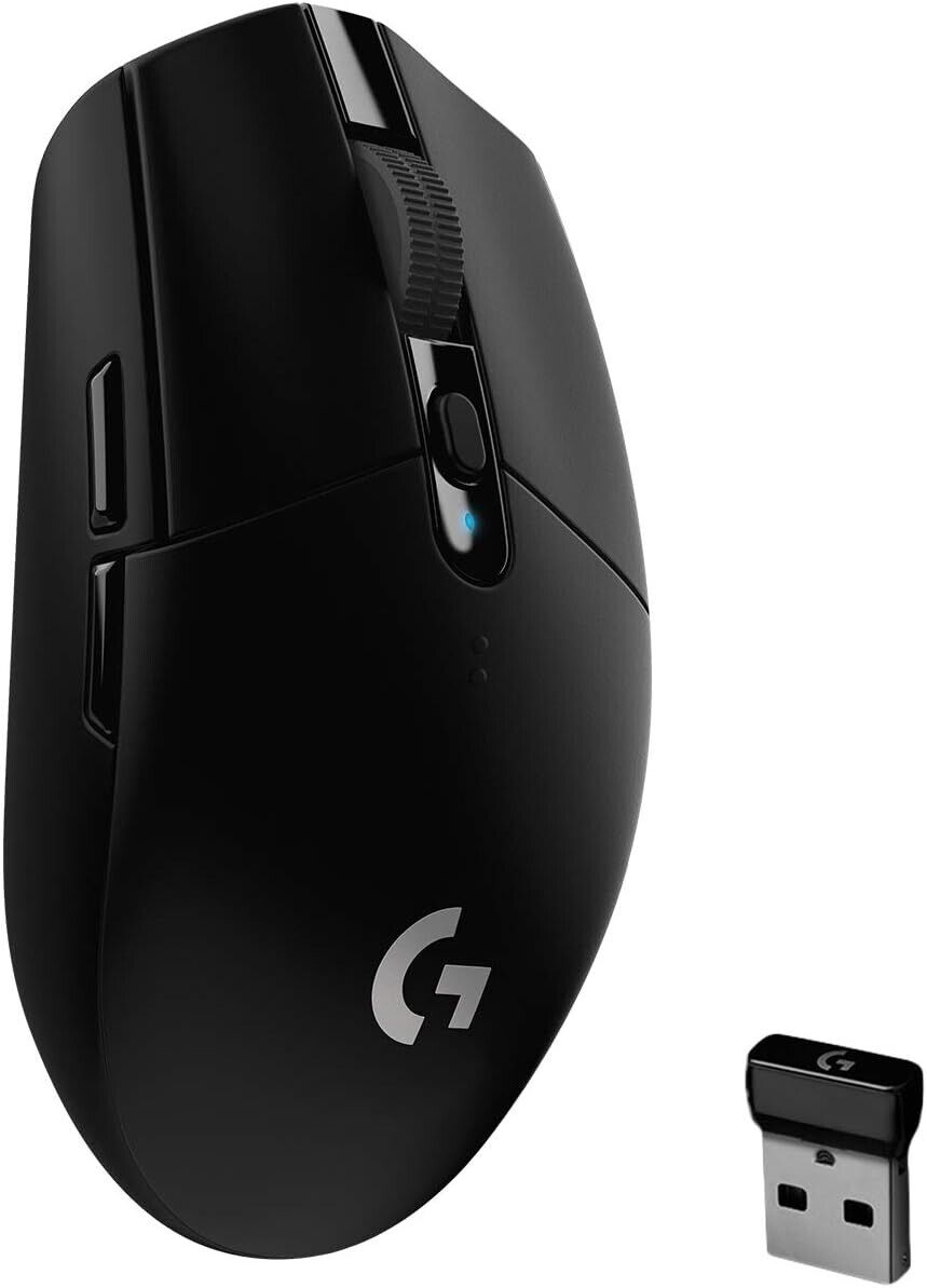 Logitech G305 LIGHTSPEED Wireless Gaming Mouse, Hero 12K Sensor 12,000 DPI Black