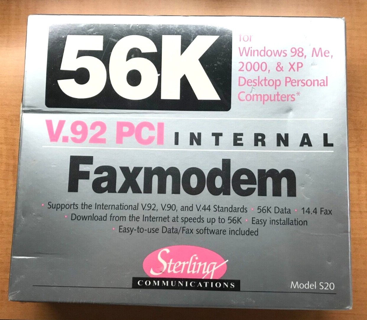Sterling Communications 56K V.92 PCI Internal Faxmodem - NOS Sealed