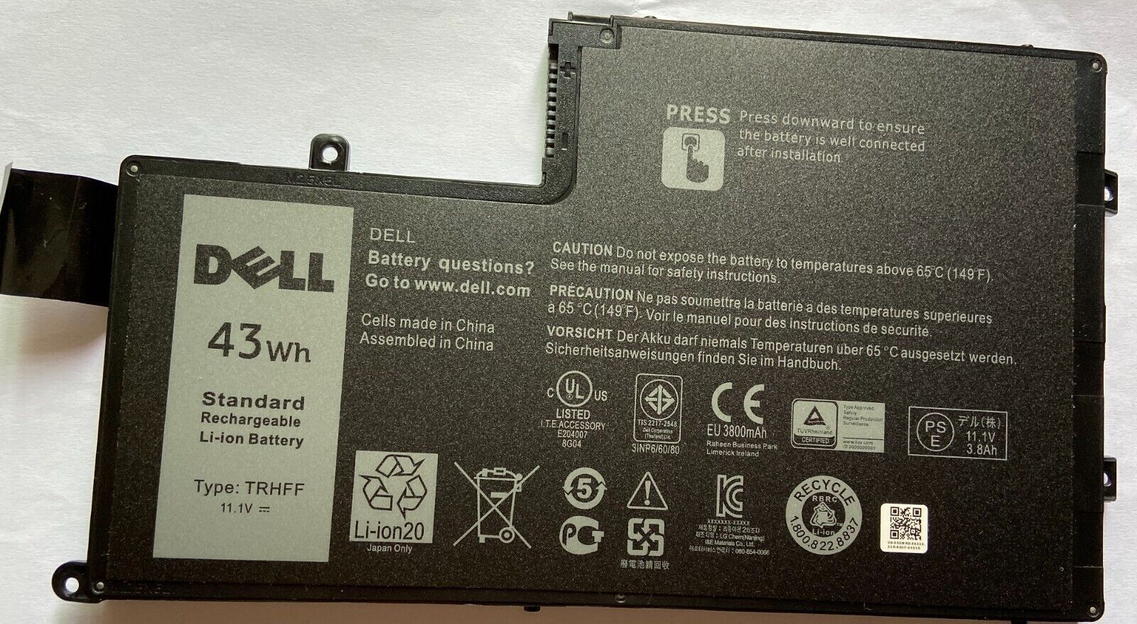 Genuine TRHFF Battery for Inspiron 14-5447 15-5547 5448 5545 5548 58DP4 5MD4V NW