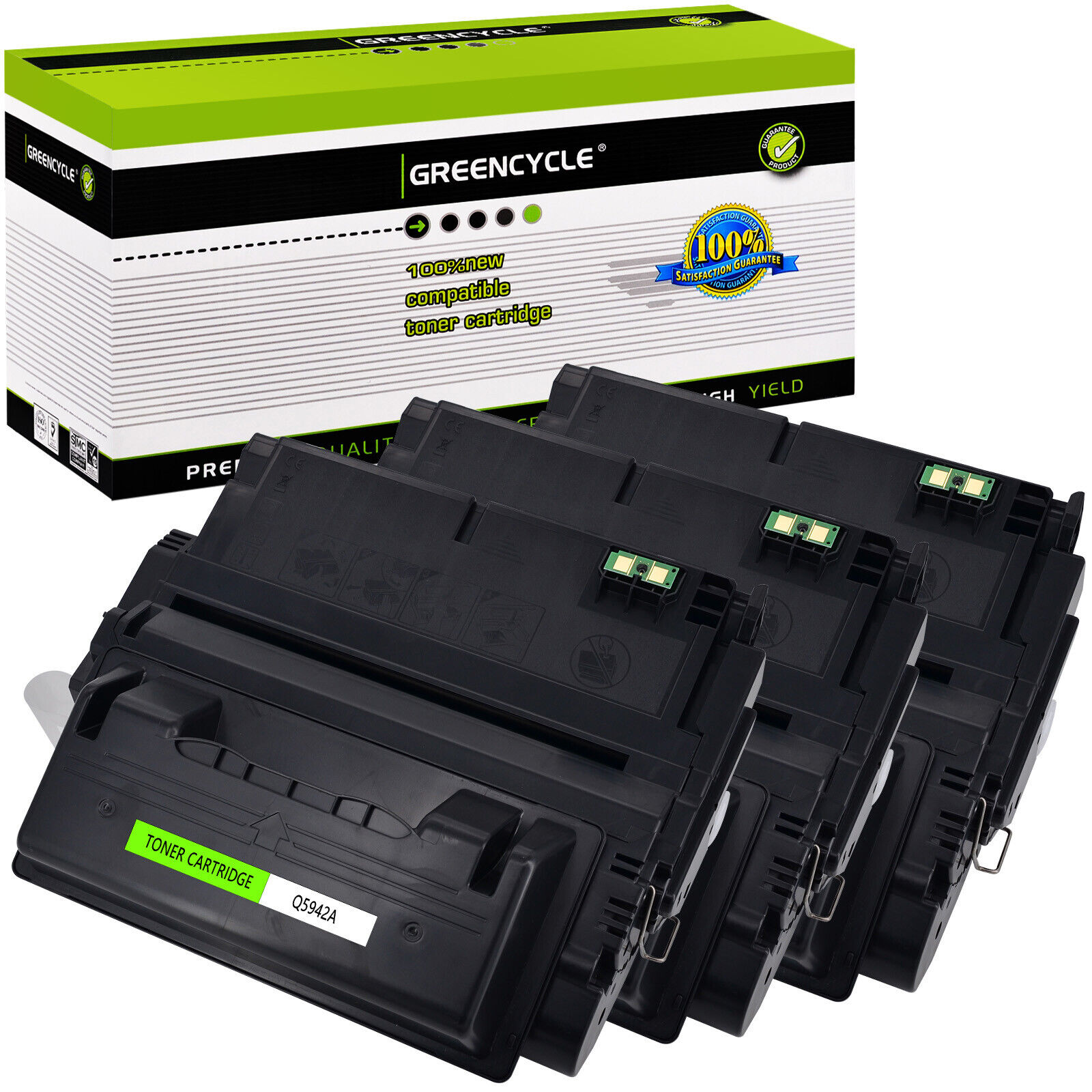 3PK Q5942A 42A BK Toner Compatible with HP LaserJet 4240 4240n 4250 4350n 4350tn