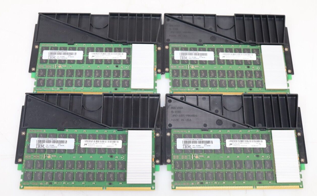 LOT 4x 32GB (128GB) Micron IBM MT80KLF4G72MDZ-1G6N1B50A CDIMM Server RAM