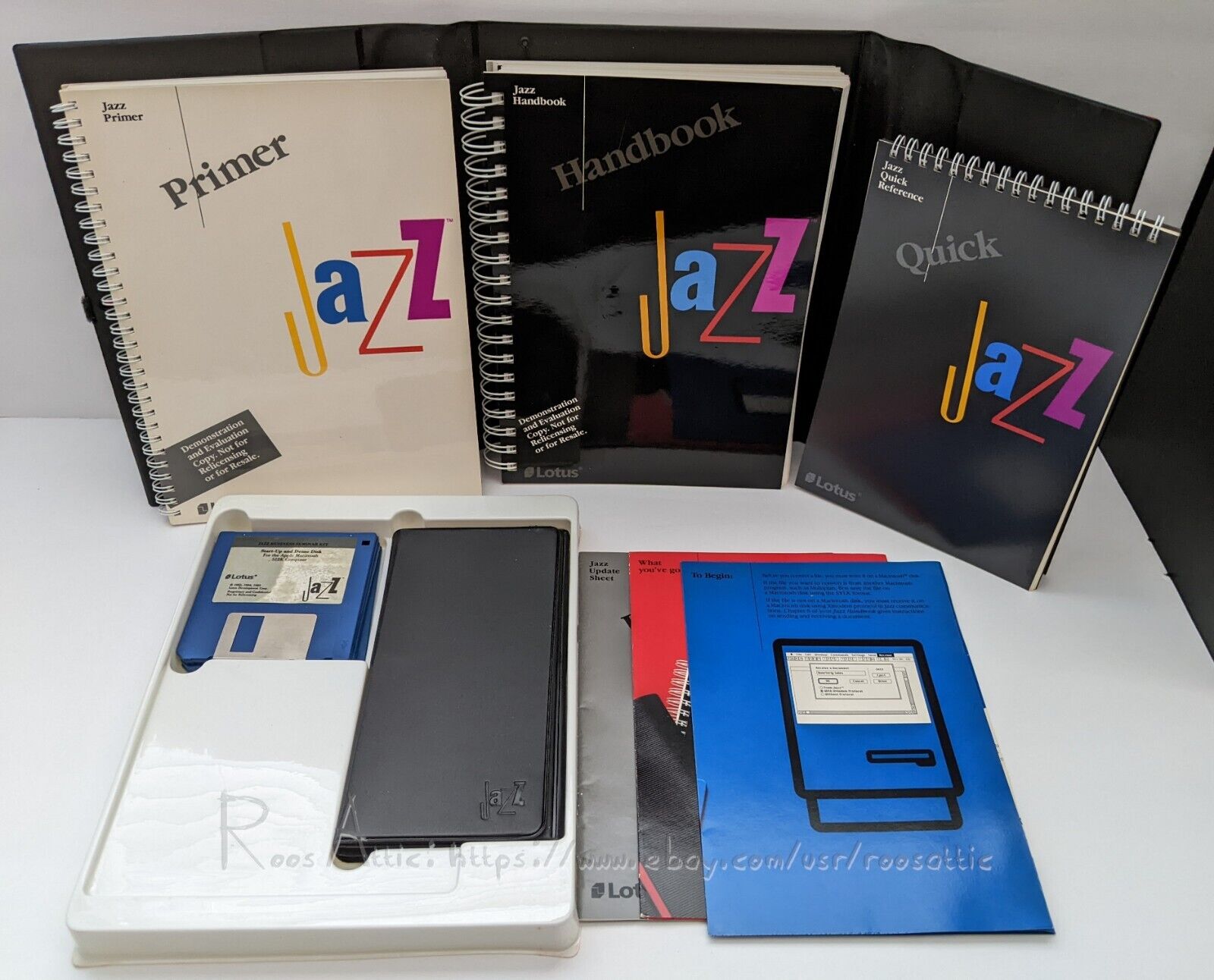 Lotus Jazz Evaluation / Demo Copy For Apple Macintosh 512K 1985 Vintage Software