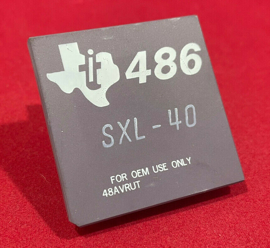 Texas Instruments 486 SXL-40 Processor CPU SXL40 (Pull) TI-TI486SXL-40
