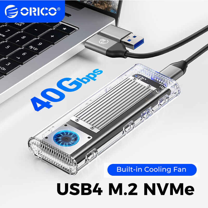 ORICO 40Gbps USB 4.0 M.2 NVMe SSD Enclosure HDD SSD Enclosure Hard Drive Case