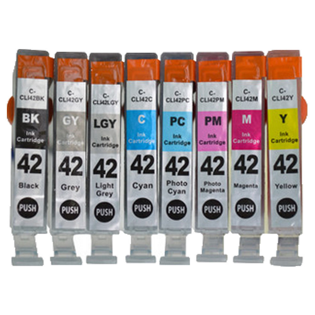  8 PACK CLI-42 cli42 cli 42 Ink Cartridges Set for Canon PIXMA PRO-100