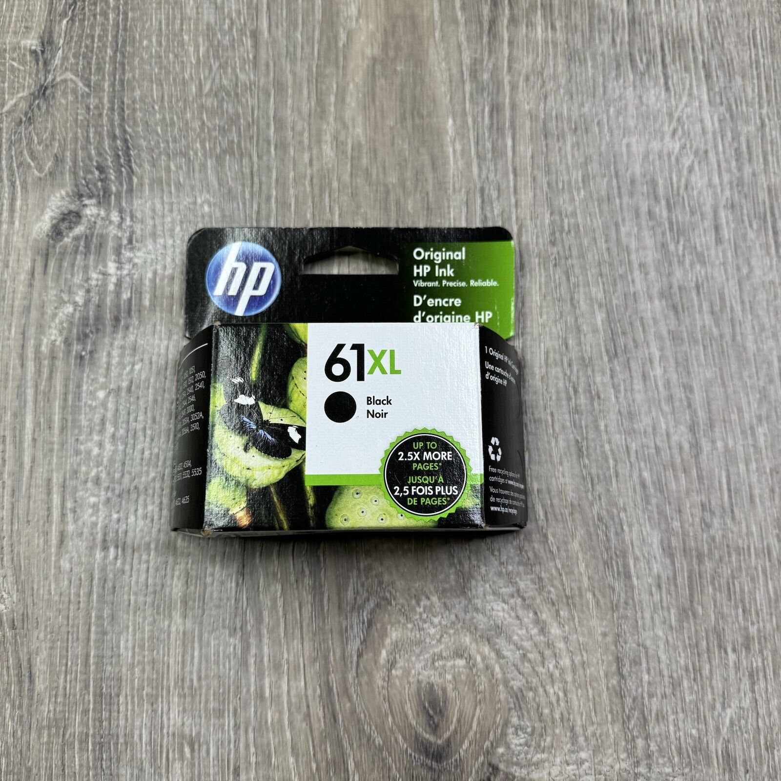 Brand New Retail Package HP 61XL Black High Yield Ink Exp. 2022
