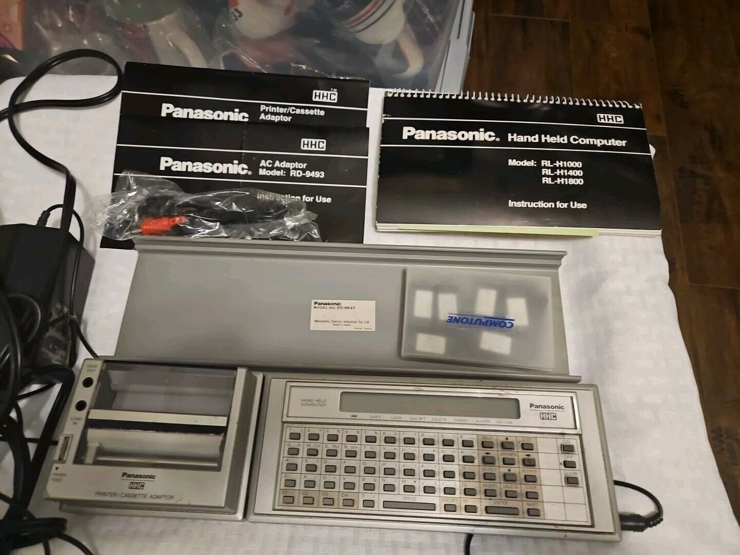 Vintage 1983 Panasonic RL-H1400 Handheld Computer with Printer - H2