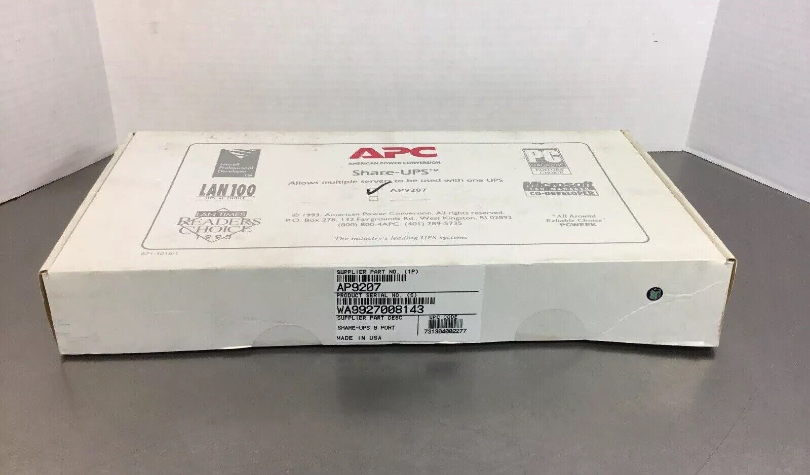 APC AP9207 Share-UPS 8-Port UPS Interface Expander    3C